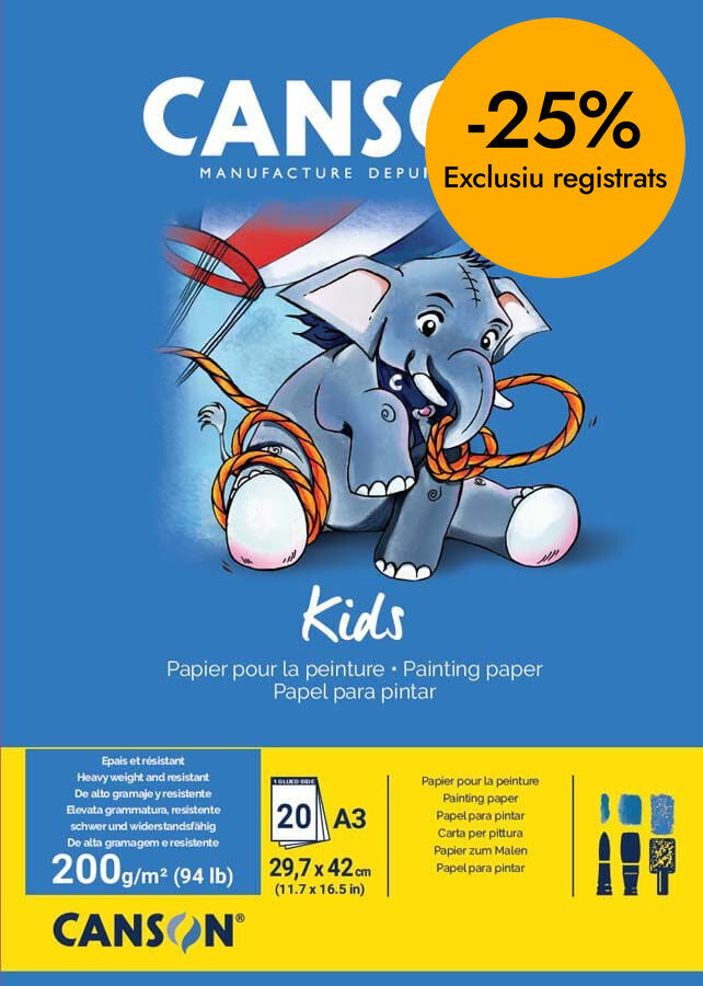 Bloc pintura Canson Kids A3 20 hojas