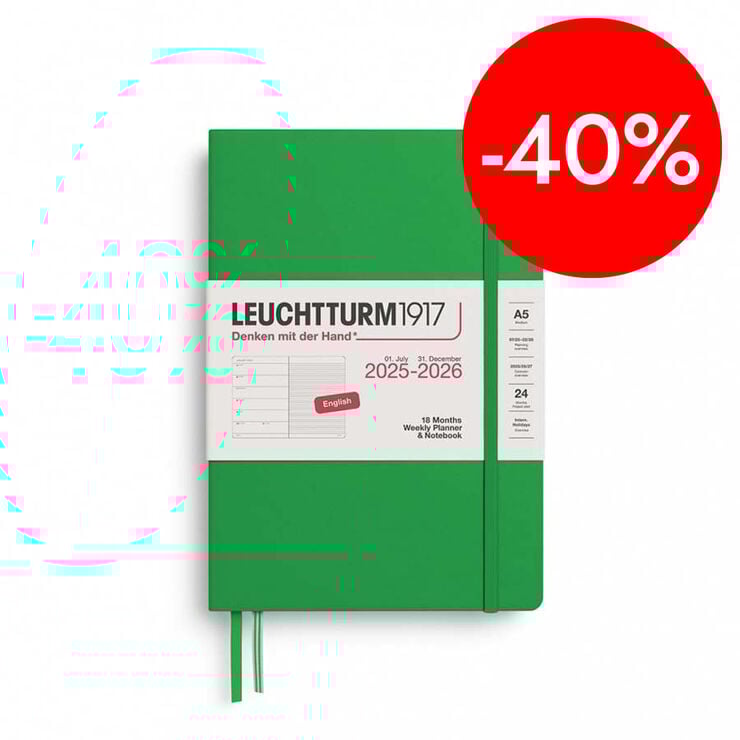 Agenda Planner 18 meses Leuchtturm A5 sem/vista 2026 Spring