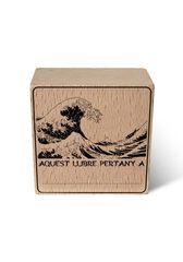Segell Exlibris fusta Onada 6x6cm