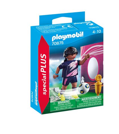 Playmobil Special Plus Futbolista con muro de gol (70875)
