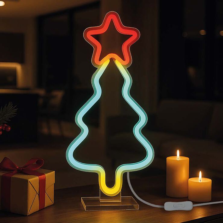 Lámpara Led neón Legami Árbol Navidad
