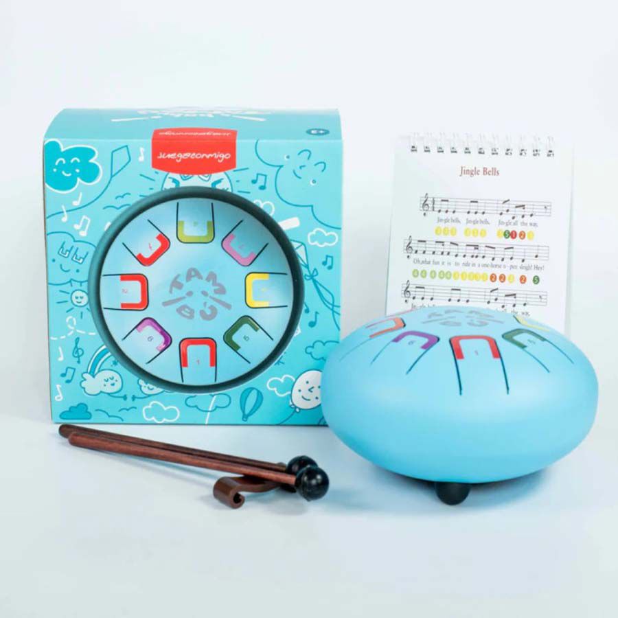 Instrumento Tamb&uacute; Azul Celeste