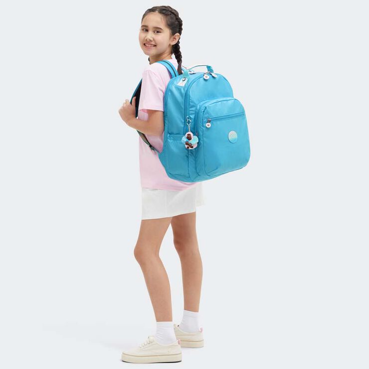 Motxilla Kipling Seoul Lap Sea Blue Met