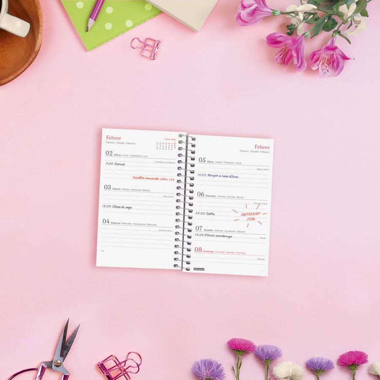 Agenda Finocam Design Collection E3 sem/vista horizontal cat 2026 Imposible