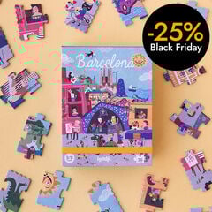 Puzle de 36 piezas Night & Day In Barcelona