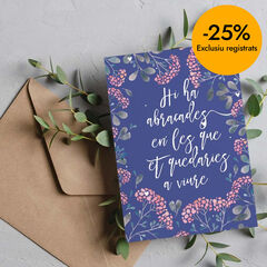 Postal Happymots Cat-Hi ha abra&ccedil;ades...&hellip;