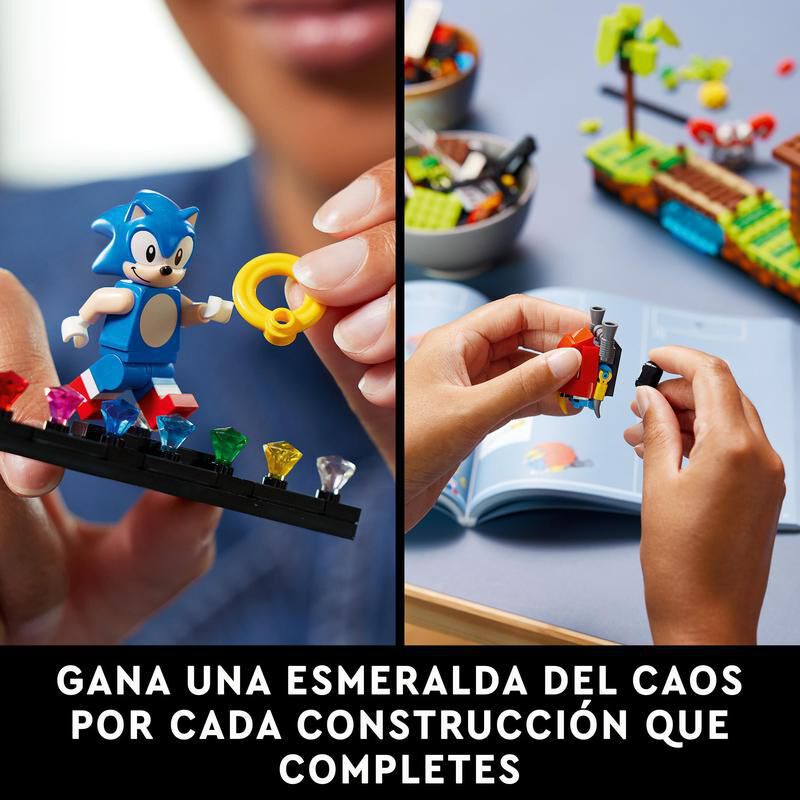 LEGO Sonic the Hedgehog Green Hill Zone set con Dr. Eggman 21331
