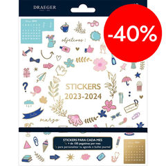 Bloc Stickers Draeger Organizaci&oacute;n meses