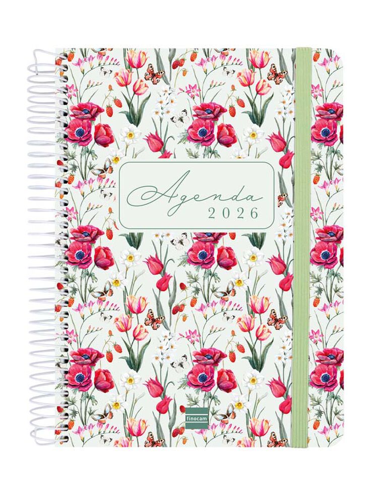 Agenda Finocam Cloe E10 d&iacute;a/p&aacute;g cat 2026 verde