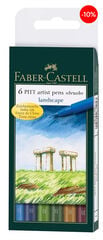 Rotuladores Faber-Castell Pitt Paisajes 6u