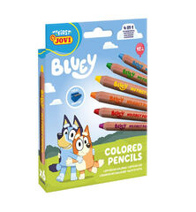 Bl&iacute;ster de L&aacute;pices de Colores Jovi Bluey 6 Unidades
