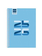 Agenda Finocam escolar Cool 1/8 sem/vista cat 2025-26 azul