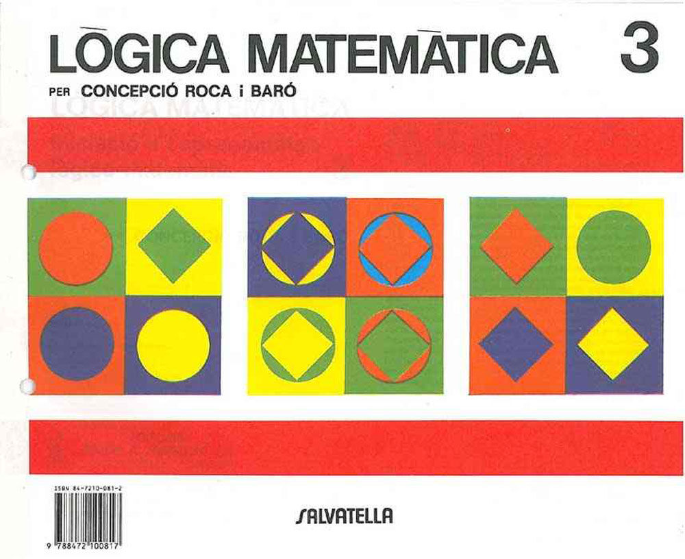 L&Oacute;GICA MATEM&Aacute;TICA 3 Salvatella 9788472100817