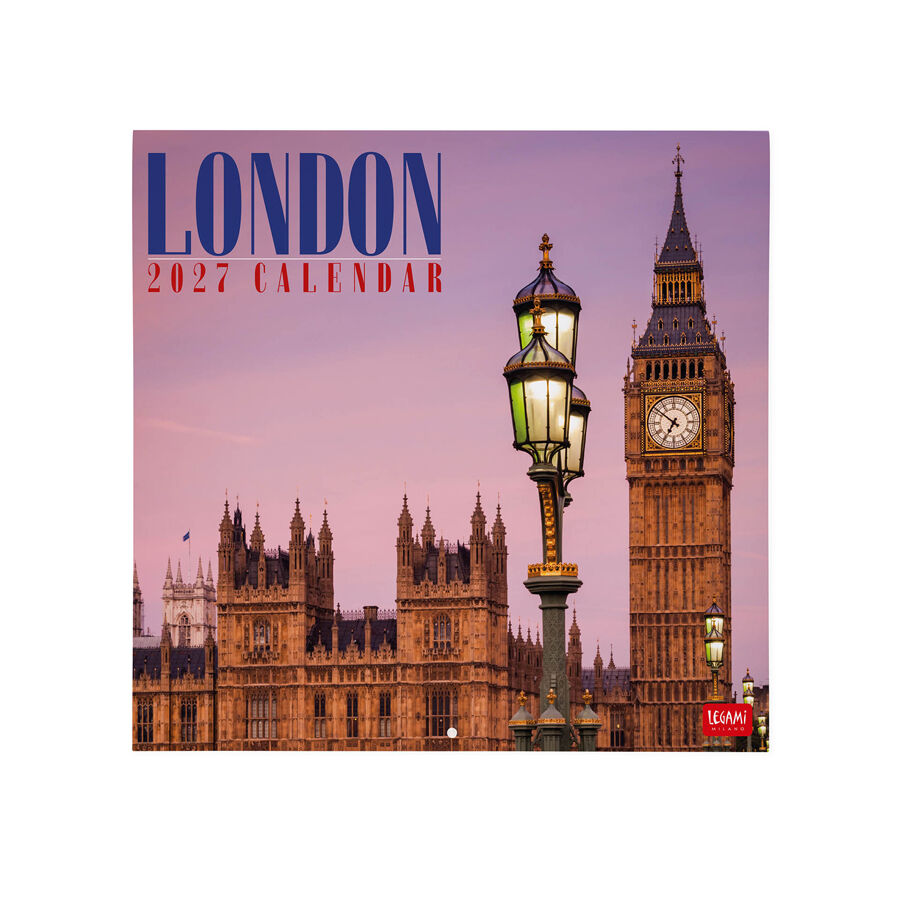 Calendario Legami 30x29 Pared London Multiling&uuml;e 2027