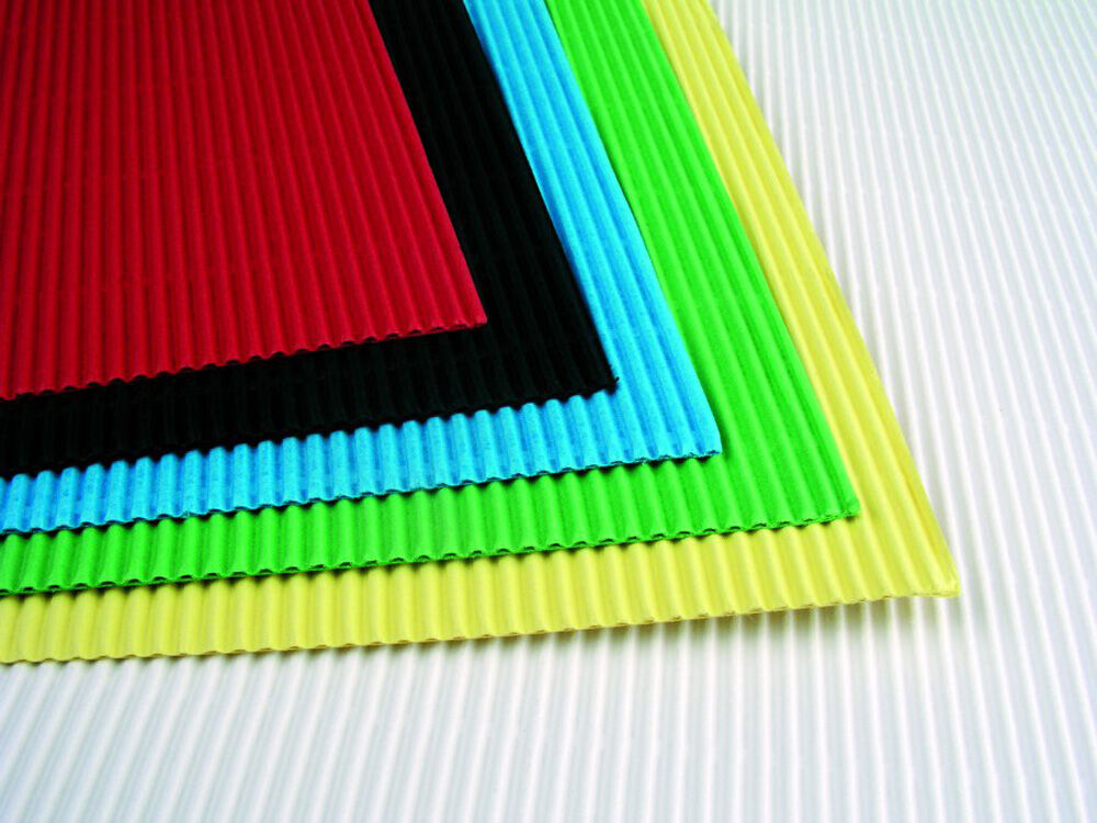 Cart&oacute;n ondulado Werola 250x350 mm colores surtidos