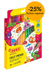 Rotuladores de colores Jovi 24u