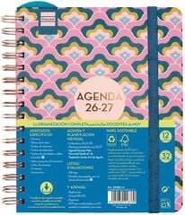 Agenda Professor Design | 1/4 Setmana Vista, Castell&agrave; (2026-2027) &ndash; Lila