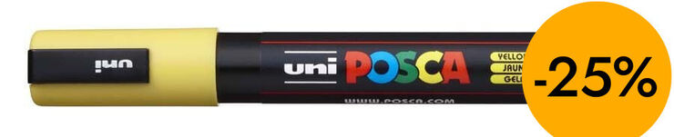 Retolador Posca PC-5M 1,8-2,5mm groc