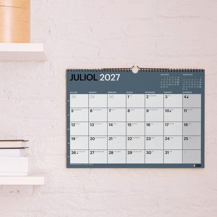 Calendario Miquelrius Pared A3 Catal&aacute;n 2027 Chromat