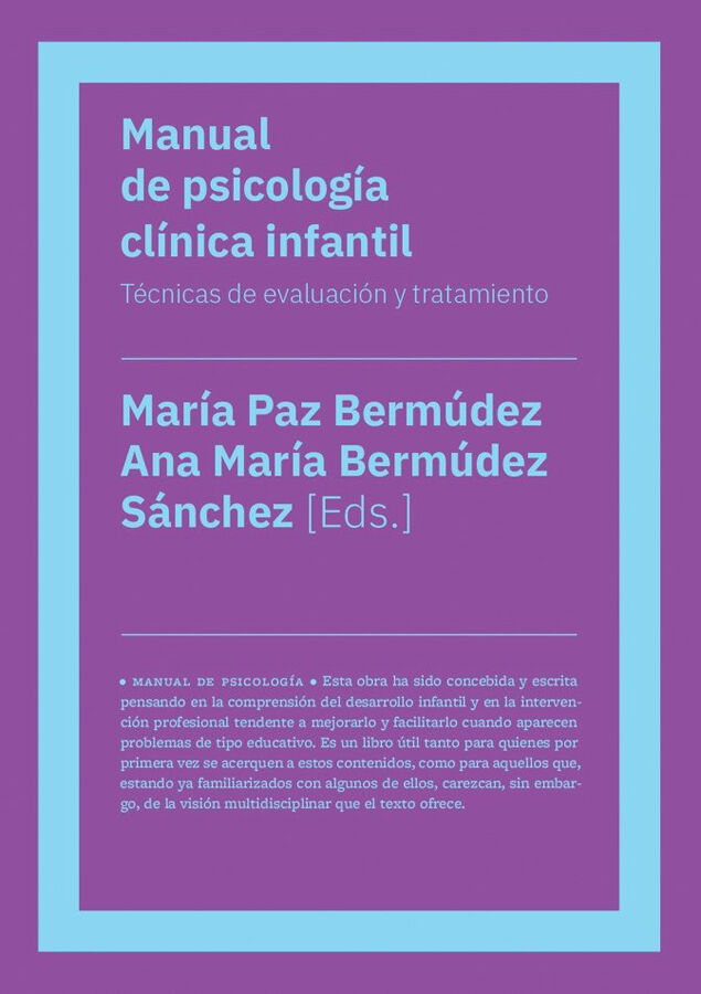 Manual de psicolog&iacute;a cl&iacute;nica infantil (NE)