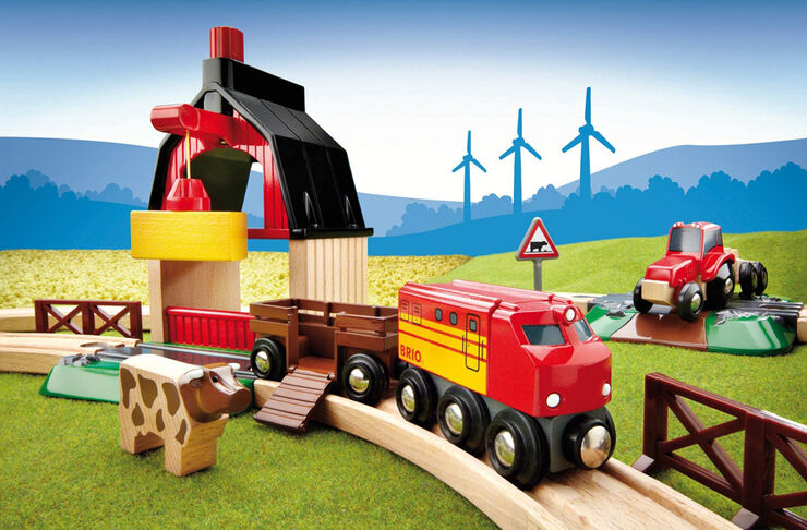 Brio Set Circuit Tren Amb Granja