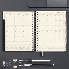 Agenda Finocam Tempus 1/4 día/pág cas 2025 negro