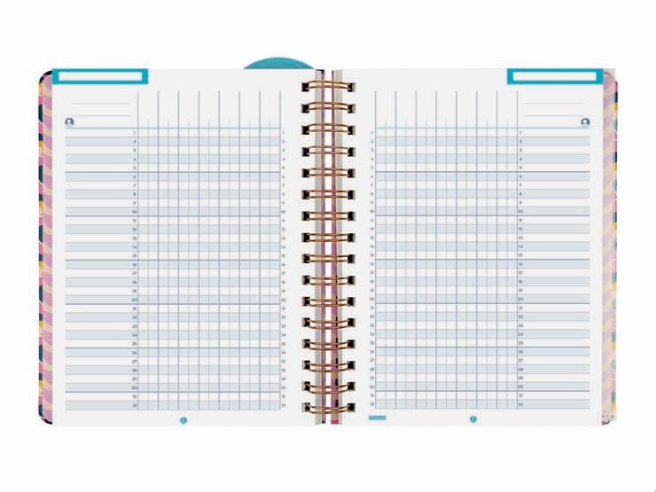 Agenda Professor Design | 1/4 Setmana Vista, Castell&agrave; (2026-2027) &ndash; Lila