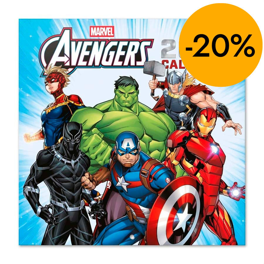 Calendari paret 2026 30x30cm Vengadores