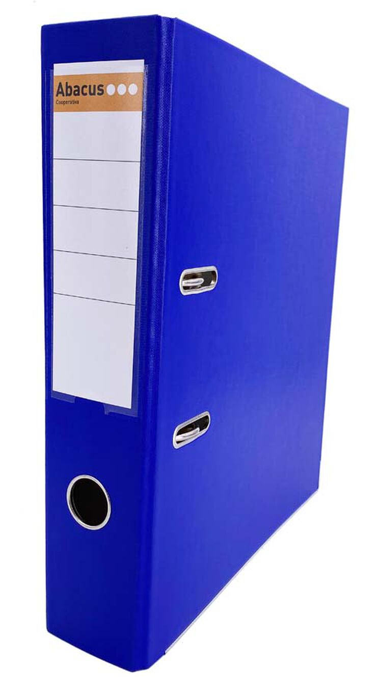 Arxivador palanca Abacus A4 llom ample blau