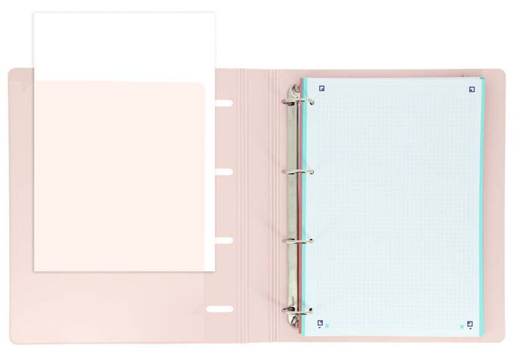 Carpeta anelles Oxford Live & Go Rosa Pastel