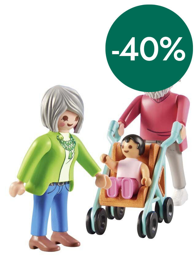 Playmobil My Life Abuelos y Beb&eacute; 71613