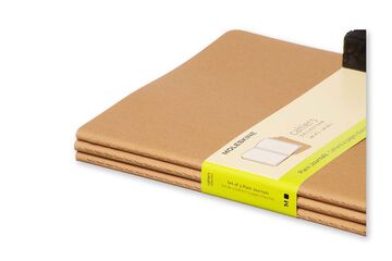 CAHIER 3 KRAFT MOLESKINE XL LLIS