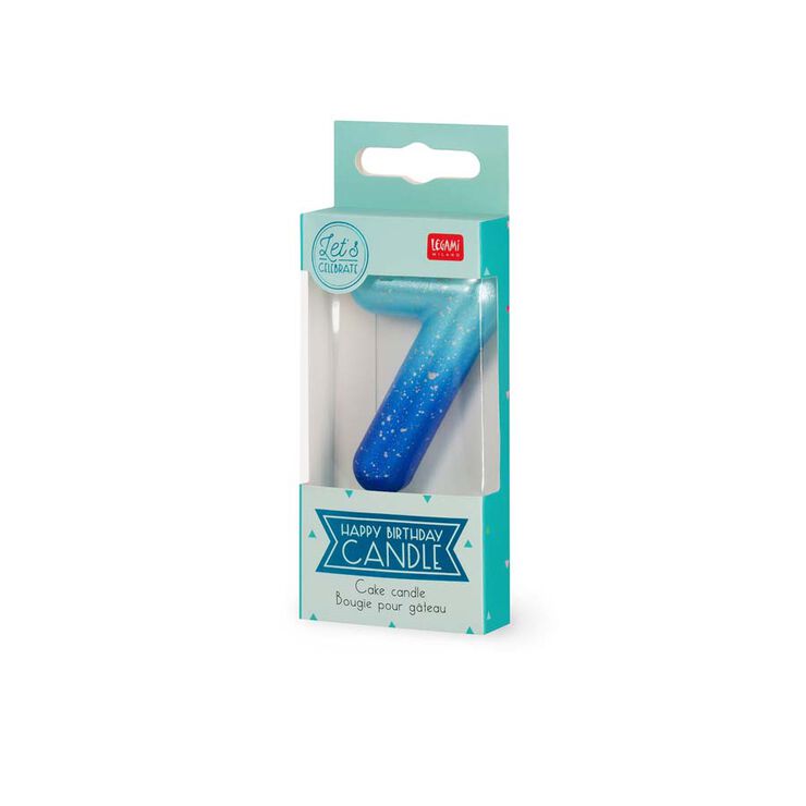 Espelma Legami verd/blau núm.7