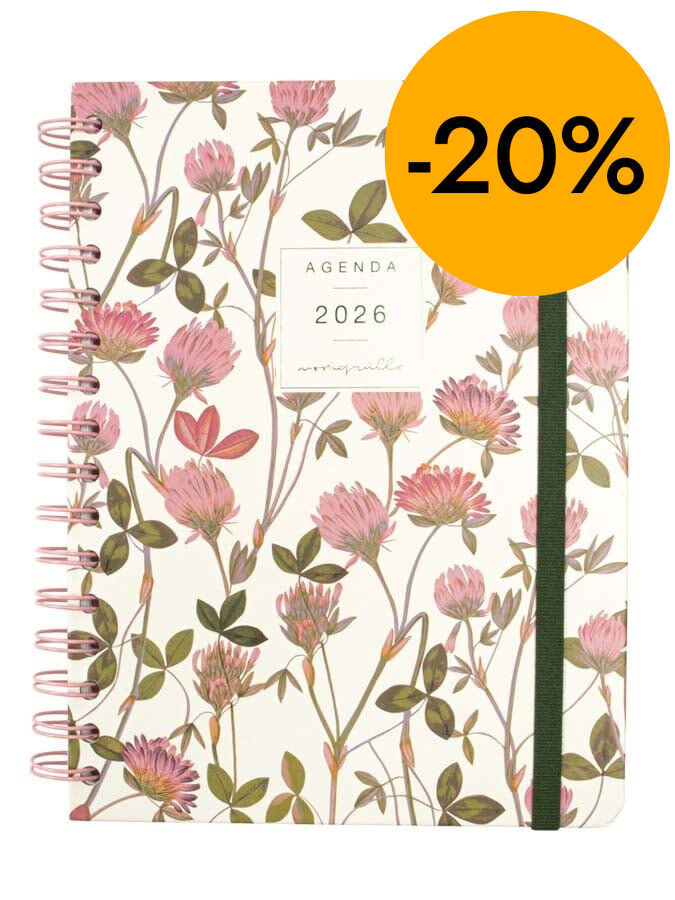 Agenda Finocam Moniquilla E10 sem/vista horizontal cat 2026 Amapola