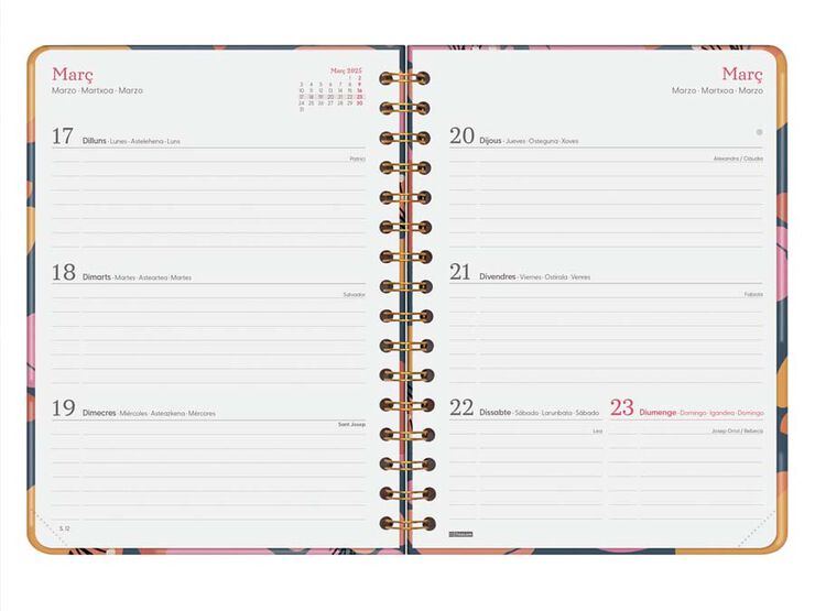 Agenda Finocam You E10 sem/vista h cat 2025 Tulip