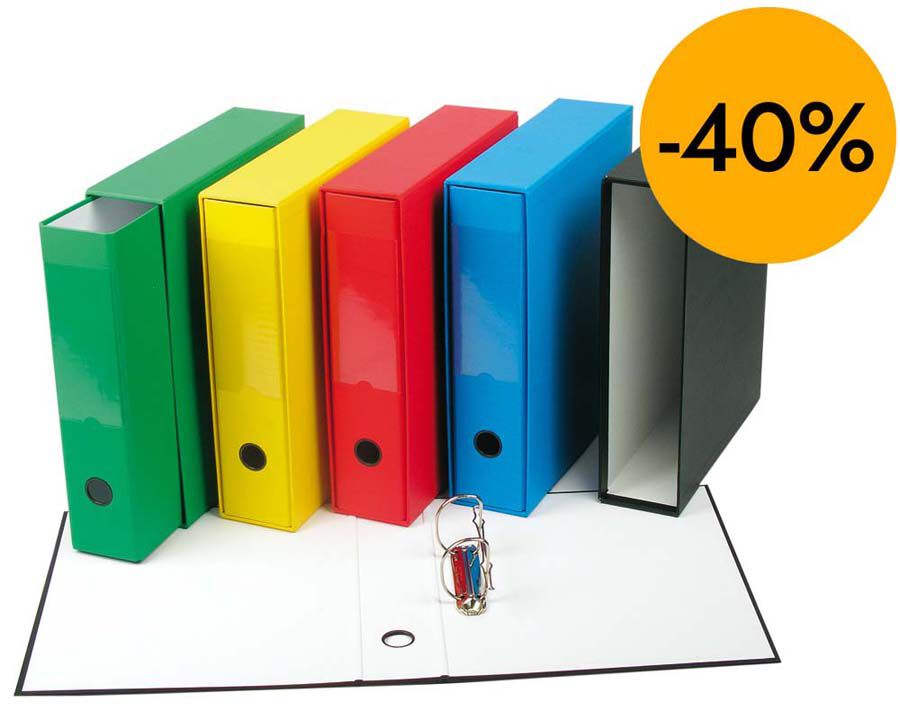 Arxivador 2 anelles Abacus Foli amb caixa negre