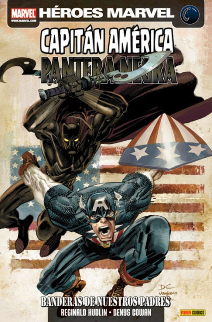 Capitán América & Pantera Negra. Bandera
