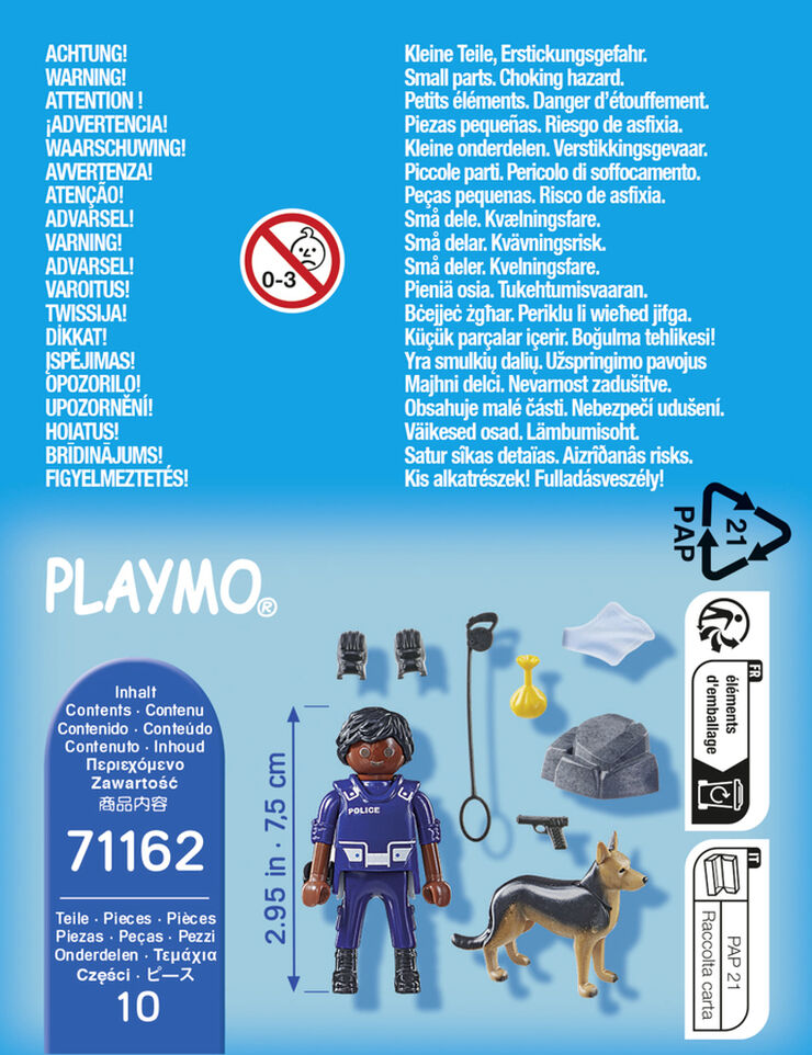 Playmobil Special Plus Policia con perro 71162