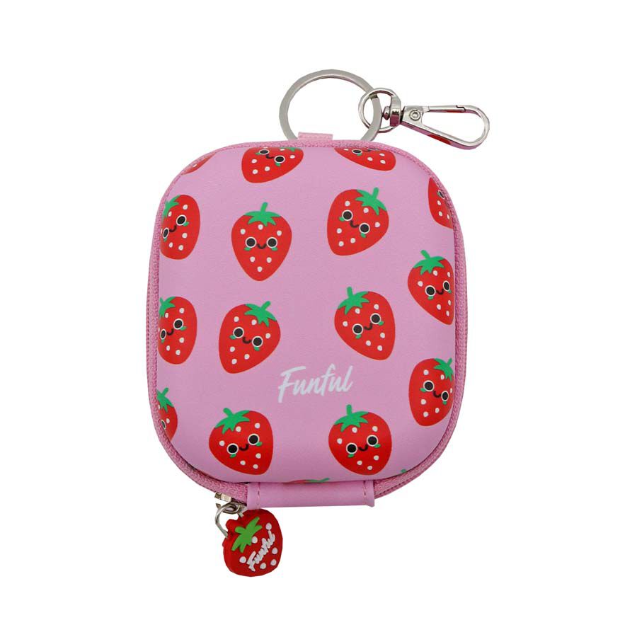 Estuche Mini Tecno r&iacute;gido Fresa