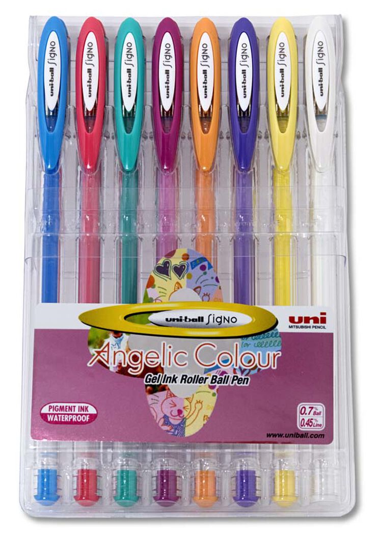 Roller Uni-ball Signe UM-120. 8 col. Pastel