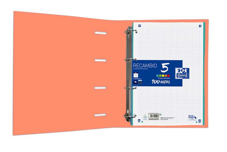 Carpeta Oxford Europeanbinder A4 + recambio naranja