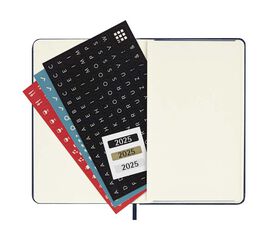 Agenda Moleskine 12m día/pág 2025 Pocket azul marino