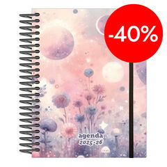 Agenda escolar Senfort 16 mesos setm/vista catal&agrave; 2025-26 Garden planet