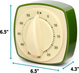 Temporizador de Cocina magnético Retro Kikkerland