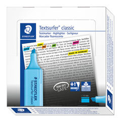 Marcador Staedtler Textsurfer blau 10u