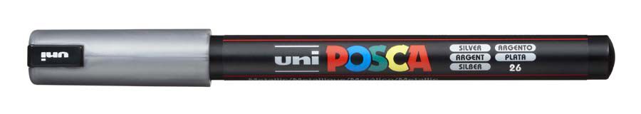 Retolador Posca PC-1MR 0,7mm plata