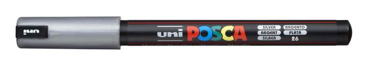 Retolador Posca PC-1MR 0,7mm plata