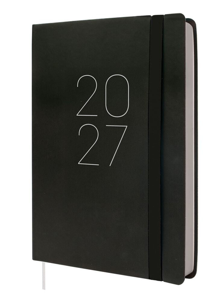 Agenda Finocam Flex Llisa D&iacute;a P&aacute;gina 2027 Catal&aacute;n Negro
