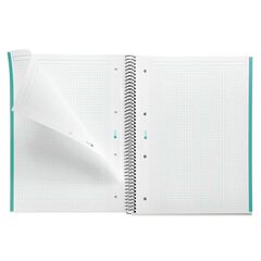 Notebook 1 Miquelrius A4 80 fulls 5x5 turquesa