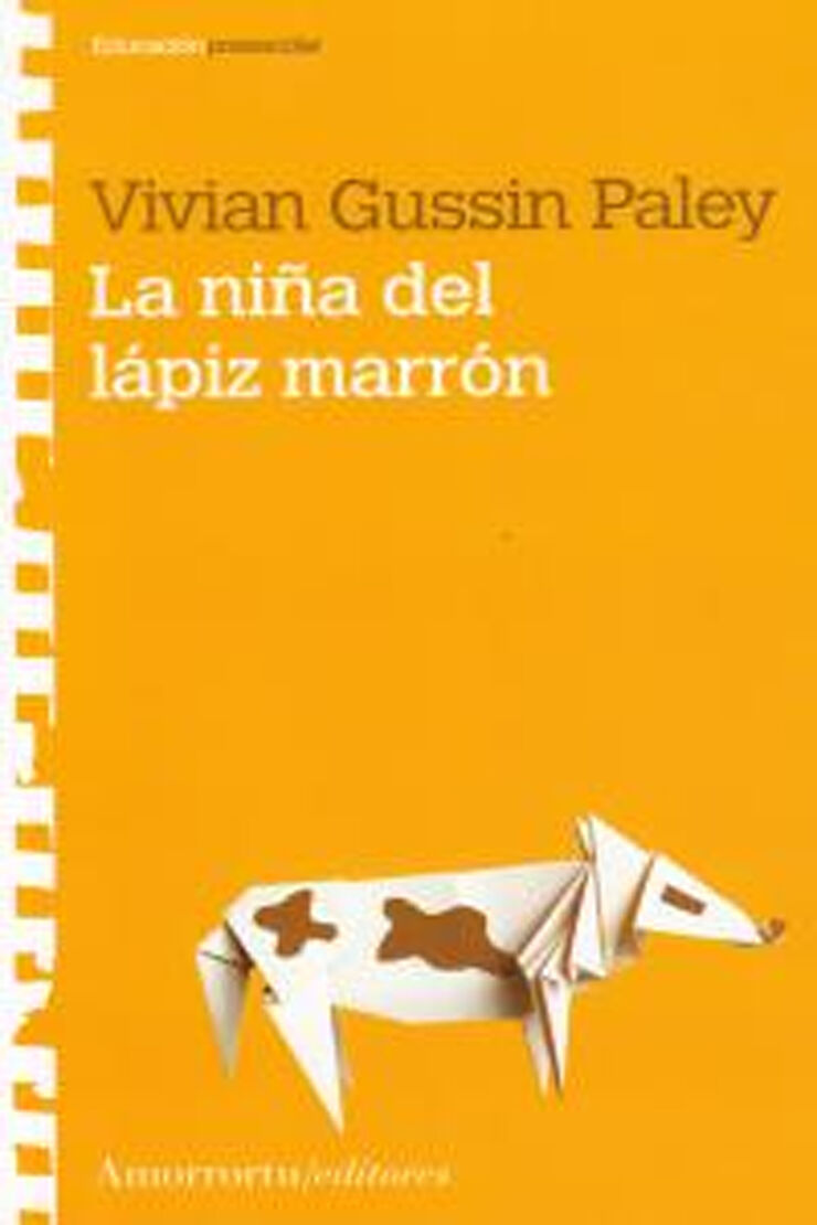 La niña del lapiz marrón